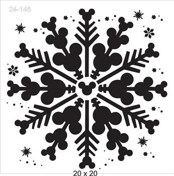 Stencil  Flocos de Neve 24-146