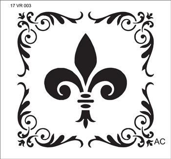 Stencil  Flor de Lis COD: 17v003