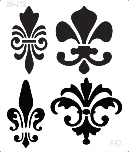 Stencil  Flor de Liz       25-212