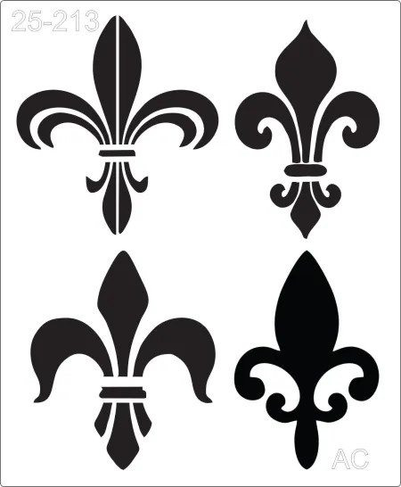 Stencil  Flor de Liz       25-213