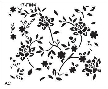 Stencil  Flores 17f004