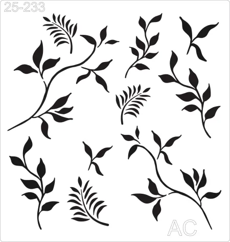 Stencil Folhagens  25-233