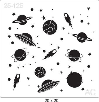 Stencil Fundo Planetas 25-125