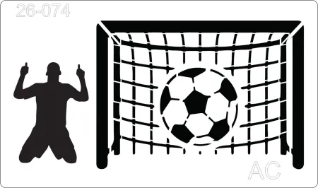 Stencil Futebol, Bola   26-074