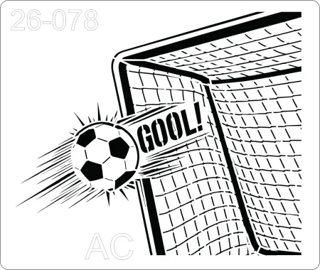 Stencil Futebol, Bola  26-078