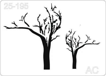 Stencil   Galhos de Árvore seca         25-195