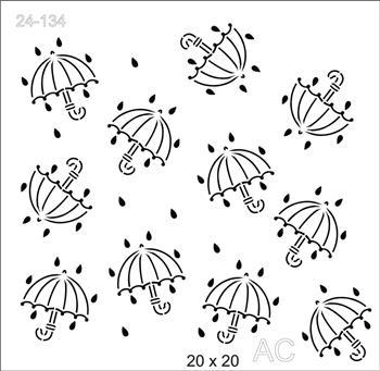 Stencil Guarda chuva Turma da Mônica 24-134