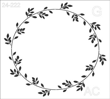 Stencil Guirlanda floral  24-222