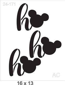 Stencil Ho Ho Ho  24-171