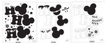 Stencil Ho HO Ho Minnie/Michey 24-178