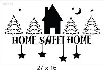 Stencil Home Sweet Home - Natal    24-165
