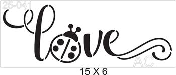 Stencil Joanhinha Love 25-041