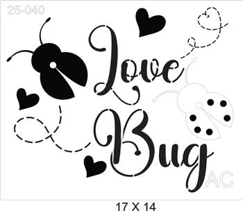 Stencil Joanhinha Love Bug 25-040