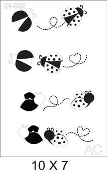 Stencil  Joaninhas 24-092