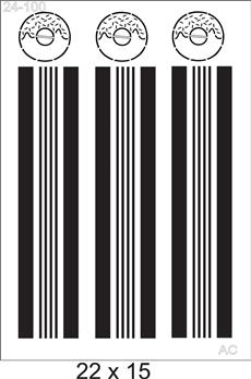 Stencil Listra Donuts 24-100