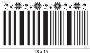 Stencil Listra Flocos de Neve  24-159