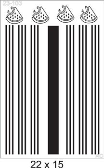 Stencil Listra Melancia 24-103