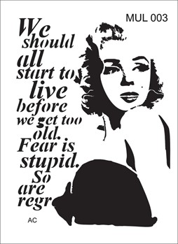 Stencil Marilyn Monroe 17mul003