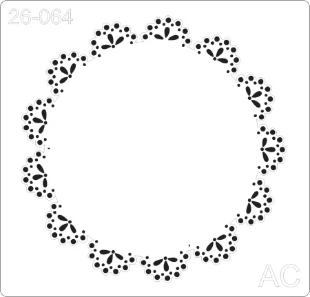 Stencil Moldura bordada   26-064