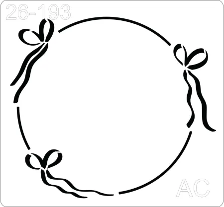 Stencil  Moldura com laços   26-193