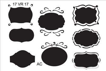 Stencil MOLDURAS E TAGS - COD: 17v017