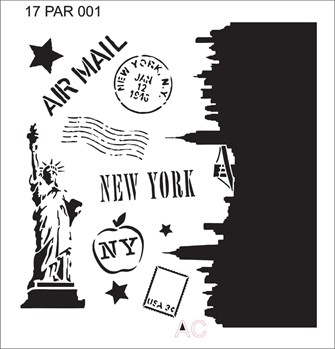 Stencil New York 17par001