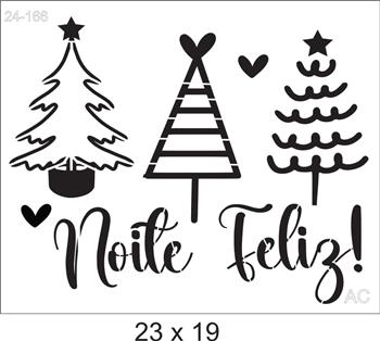 Stencil Noite Feliz 24-166