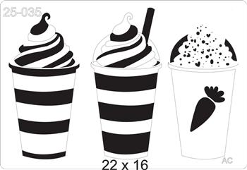 Stencil  Páscoa  Sundae 25-035