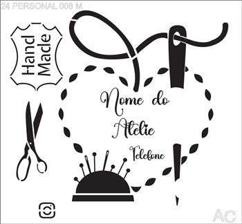 Stencil Personalizado Para Marcas 24perso008