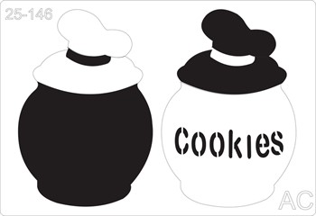 Stencil Pote de cookies/Pateta   25-146