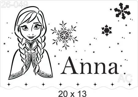 Stencil Princesa Anna  26-049