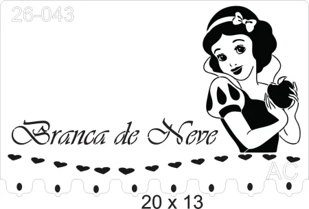 Stencil Princesa Branca de Neve 26-043
