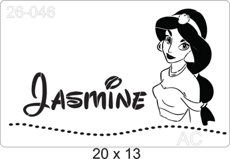 Stencil Princesa Jasmine 26-046