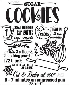 Stencil Receitas Cookies  24-151