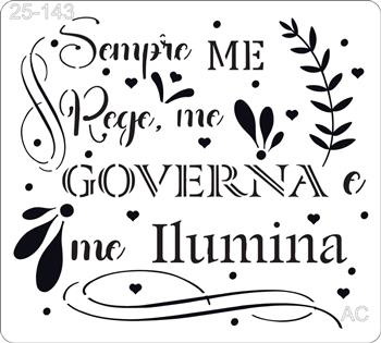 Stencil Sempre me governa ...   25-143