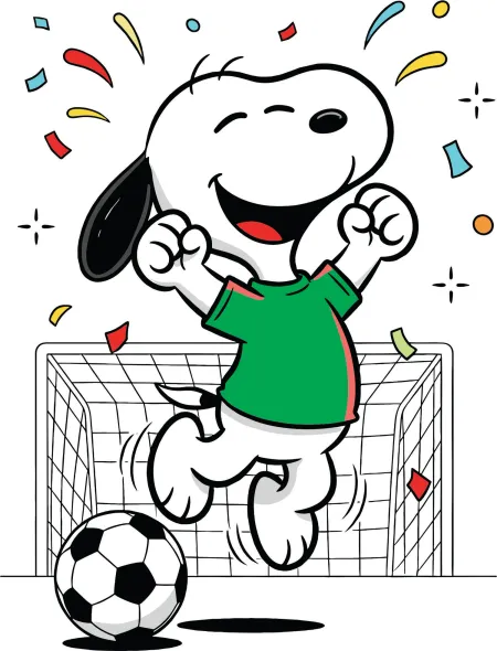 Stencil  Snoopy,Futebol, Bola, jogadores  26-083