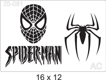 Stencil  Homem Aranha -SPIDERMAN ( Super Heróis) 25-081