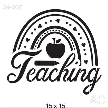 Stencil  Teaching ( Ensinar ) 24-207