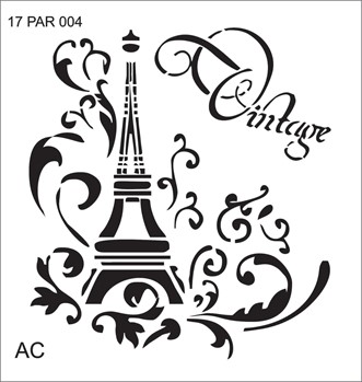 Stencil Torre Eifel 17par004