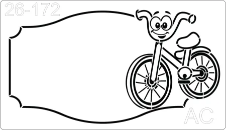 Stencil  Transporte, bicicleta   -    26-172