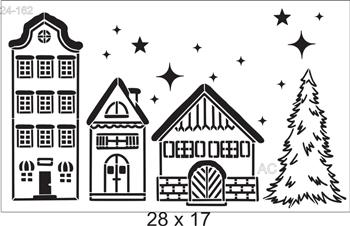 Stencil Vila Natalina   24-162