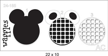 Stencil  Waffes Minnie/Michey 24-185