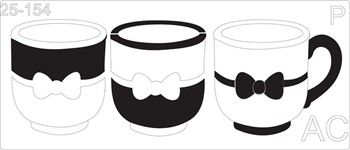 Stencil Xícara Minnie   25-154