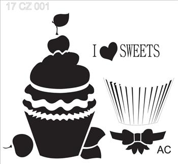 Stencils Cupcake 17coz001