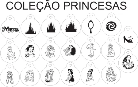 Stencils Miniatura Princesas - 26min002