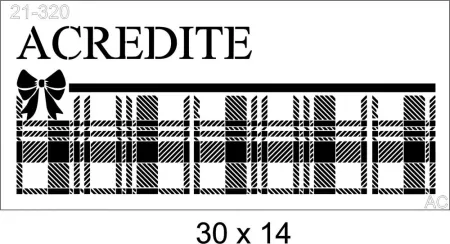 Stencil  Acredite Xadrez  21-320