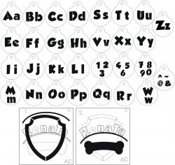 Stencil ALFABETO de A a Z 23-226