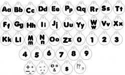 Stencil  ALFABETO de A a Z   19alf001