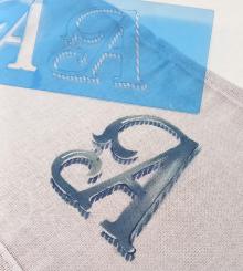 Monograma 6 - Stencil Alfabeto