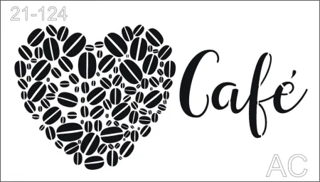 Stencil Amo Café 21-124